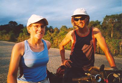 I met cyclists on most days on the popular route between Vientiane and Luang Prabang.