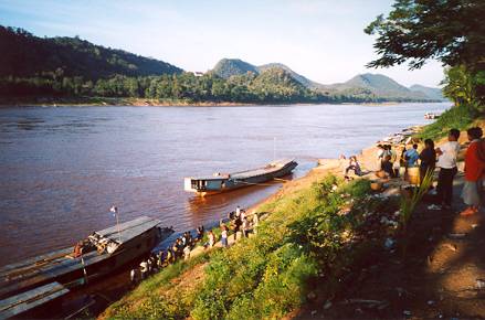 The Mekong is a welcome sight.