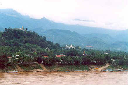 View across the Mekong from Wat Chom Phet