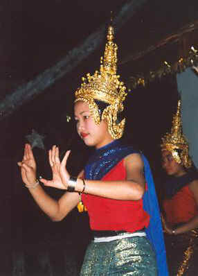 You can see how hand gestures play a major role in Lao dance.