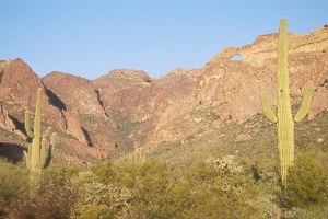 Ajo Mountains at sunset