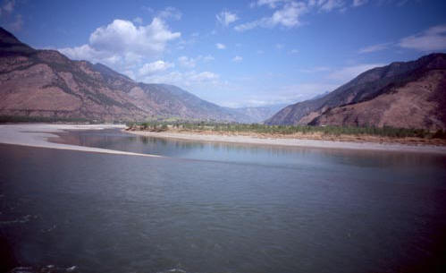 view up the Yangze River