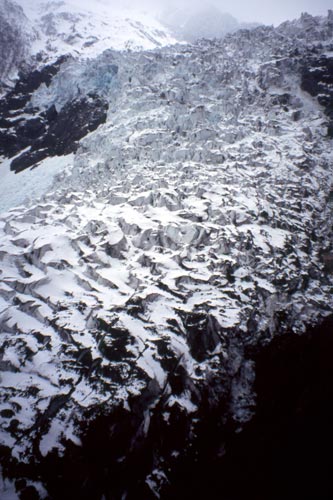 The trail led to this viewpoint high above the edge of the glacier.