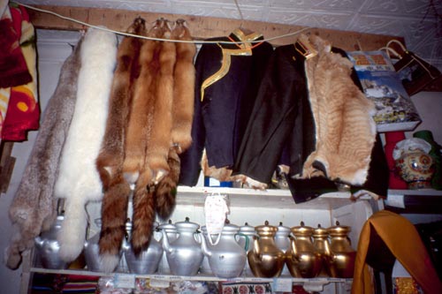 Fur is still in fashion among the Tibetans.