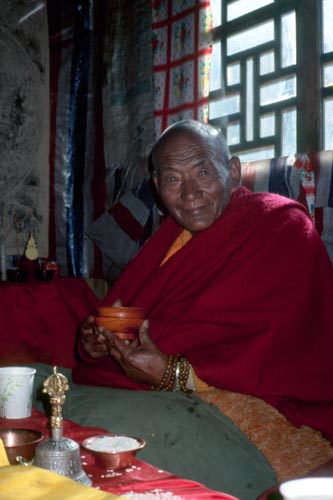 This kindly man seemed to be the head monk.