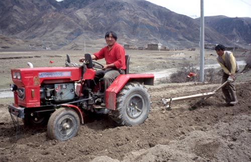 If horses and oxen can pull a plow, why not a tractor?