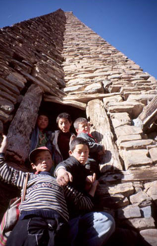 The wooden steps inside had rotted away, so I couldn't climb the tower.