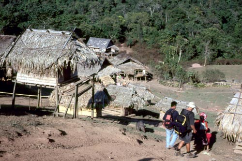 The small house on the left is a "love shack" where boys and girls can meet!