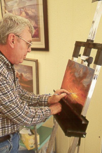 Douglas Miley of Prescott at the Scottsdale Celebration of Fine Art