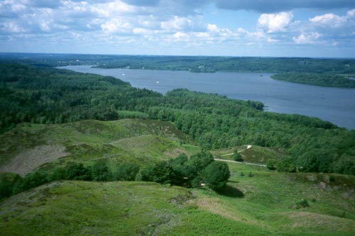 a view northwest toward Silkeborg