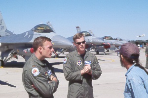 F-16 fighter jocks at Luke Air Force Base