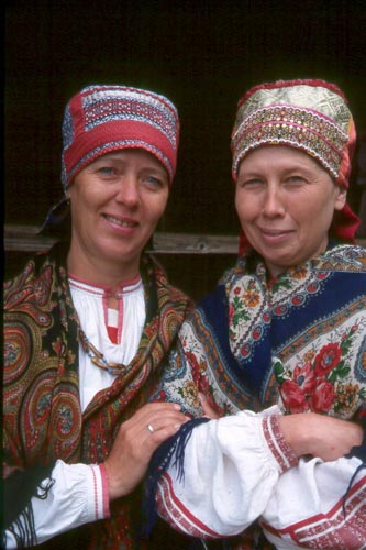 These women opened up the old houses for visitors.