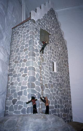 The museum is in a medieval fortress overlooking the sea.