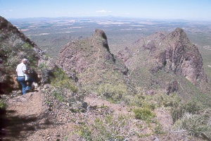 view from Hunter Trail in Picacho Peak State Park