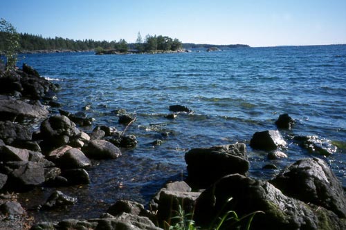 One of the four large lakes on my route across Sweden