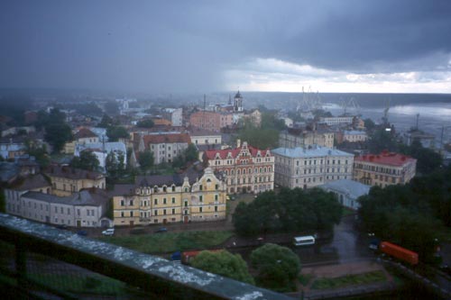 Vyborg has much fine architecture.
